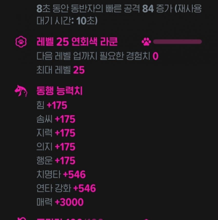 마비노기 모바일 화염술사 라쿤
